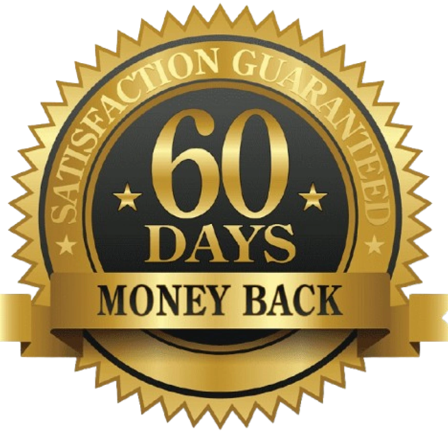 VisiFlora 60-day money-back guarantee badge
